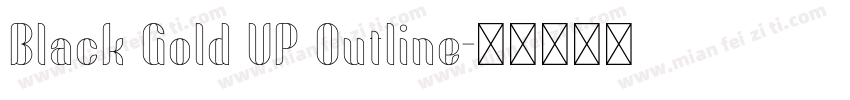 Black Gold VP Outline字体转换